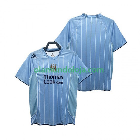 Camisola Manchester City 2007 Retro Homem Equipamento Primeiro 2008 Manga Curta